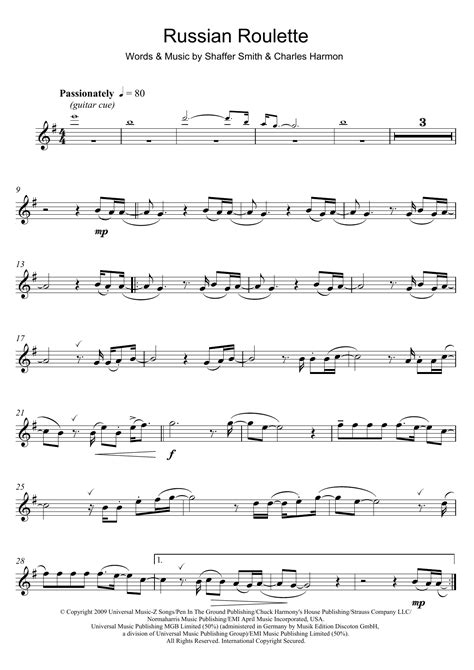 russian roulette chords